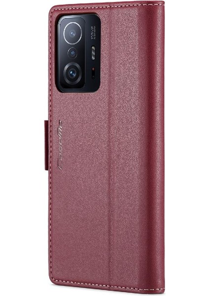Xiaomi 11T/11T Pro Kickstand Cüzdan Durumda Kart Yuvası Durumda (Yurt Dışından)