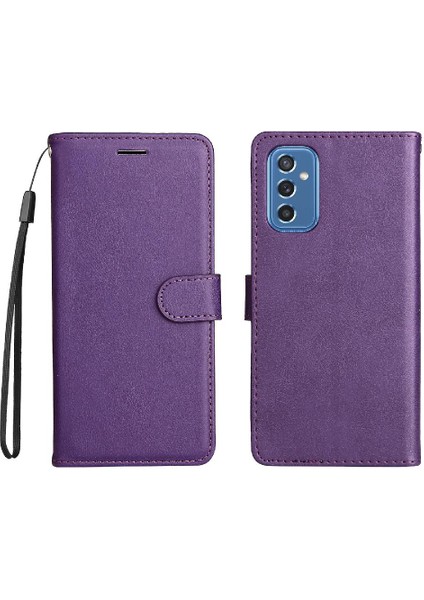 Samsung Galaxy M52 5g Için Flip Case Kart Yuvası ile Yüksek Kaliteli Deri (Yurt Dışından)
