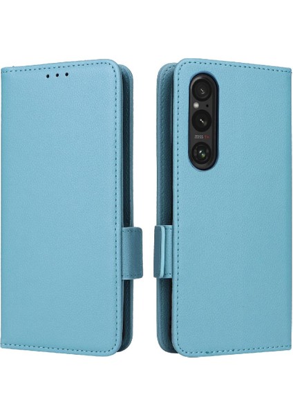 Sony Xperia 1 Vi Için Kılıf Yan Toka Pu Deri Manyetik Kart Yuvaları (Yurt Dışından)