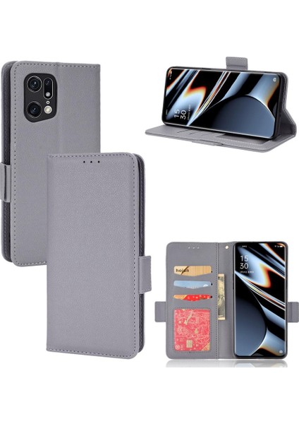 Oppo Bulmak Için Kılıf X5 Pro Manyetik Kart Yuvaları Tutucu Yan Toka Pu Cüzdan (Yurt Dışından)