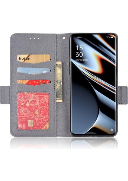 Oppo Bulmak Için Kılıf X5 Pro Manyetik Kart Yuvaları Tutucu Yan Toka Pu Cüzdan (Yurt Dışından)