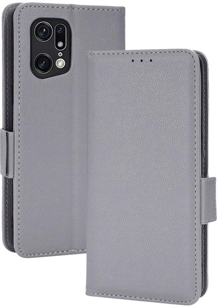 Oppo Bulmak Için Kılıf X5 Pro Manyetik Kart Yuvaları Tutucu Yan Toka Pu Cüzdan (Yurt Dışından)