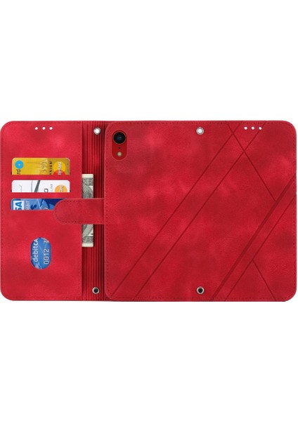 Iphone Xs Pu Deri Kapak Için Kickstand Kredi Kartı Tutucu (Yurt Dışından)