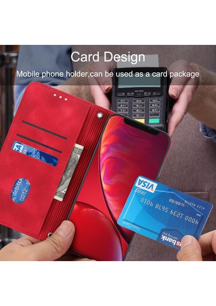 Iphone Xs Pu Deri Kapak Için Kickstand Kredi Kartı Tutucu (Yurt Dışından)