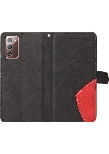 Samsung Galaxy Not 20 Için Kılıf Kickstand Koruyucu Pu Deri Flip Folio (Yurt Dışından)