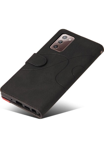Samsung Galaxy Not 20 Için Kılıf Kickstand Koruyucu Pu Deri Flip Folio (Yurt Dışından)