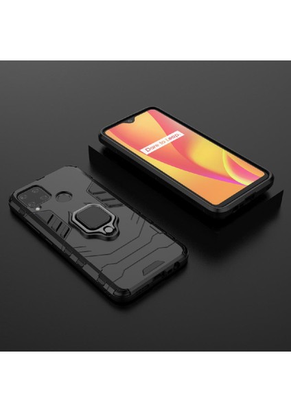 Realme C15 Darbeye Kapak Için Kılıf Kickstand Askeri Damla Koruma (Yurt Dışından) fırsatları