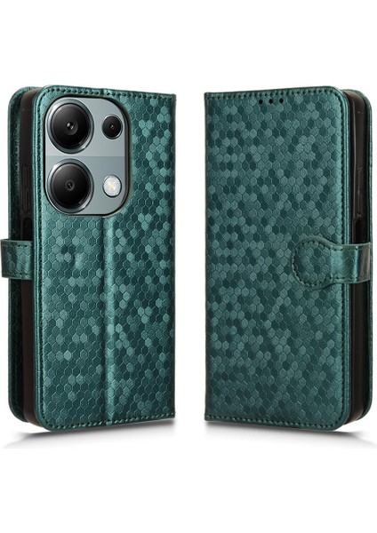 Xiaomi Poco M6 Pro 4g Için Geometrik Desen Deri Cüzdan Kapak (Yurt Dışından)