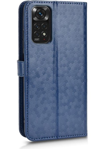 Xiaomi Redmi Için Not 11S Manyetik Toka Geometrik Desen Deri (Yurt Dışından)