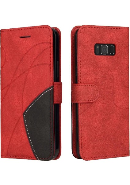 Samsung Galaxy S8 Artı Pu Deri Flip Folio Kılıf Kickstand ile (Yurt Dışından)