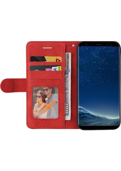 Samsung Galaxy S8 Artı Pu Deri Flip Folio Kılıf Kickstand ile (Yurt Dışından)