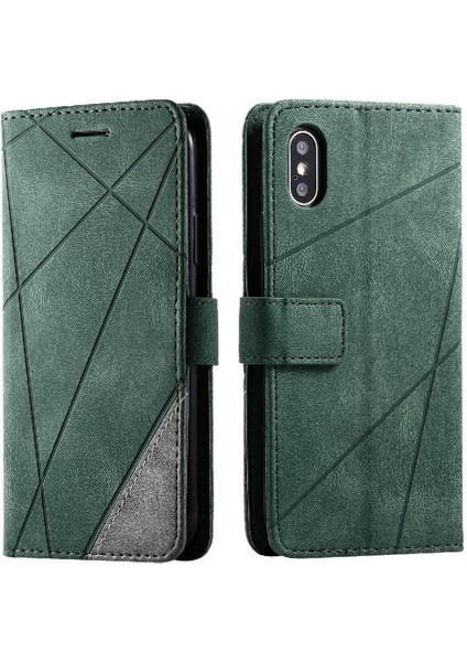 IPhone X/xs Darbeye Dayanıklı Manyetik Cüzdan Çevirme Folyo Kart Tutucu Pu (Yurt Dışından)