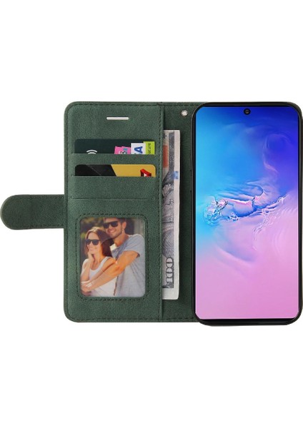 Samsung Galaxy S10 Lite Kickstand Koruyucu Iki Renkli Dikiş Için Kılıf (Yurt Dışından)