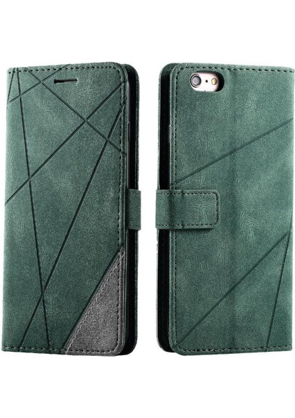 IPhone 6 Için Kılıf Artı/6s Artı Manyetik Pu Deri Kart Tutucu Kickstand (Yurt Dışından)