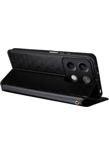 Xiaomi Poco X6 Manyetik Kapatma Kart Yuvaları Tutucu Pu Deri Kılıf (Yurt Dışından)