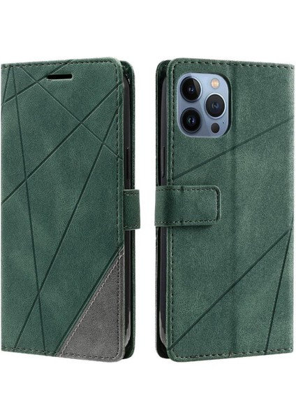 IPhone 14 Için Kılıf Pro Cüzdan Flip Folio Pu Deri Darbeye Kart Tutucu (Yurt Dışından)