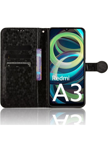 Xiaomi Redmi A3 Geometrik Desen Manyetik Toka Deri Cüzdan (Yurt Dışından) indirimleri