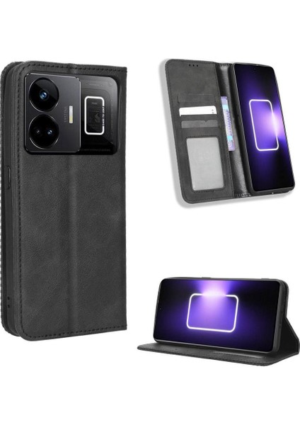 Realme Gt Neo 5 Cüzdan Pu Deri Manyetik Kapatma Için Kılıf (Yurt Dışından)