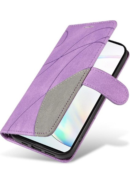 Samsung Galaxy Not 10 Lite Için Kılıf Pu Deri Flip Folio Kılıf Kickstand (Yurt Dışından)