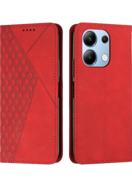 Xiaomi Redmi Için Not 13 4g Tam Koruma Pu Deri Kart Çevirme (Yurt Dışından)