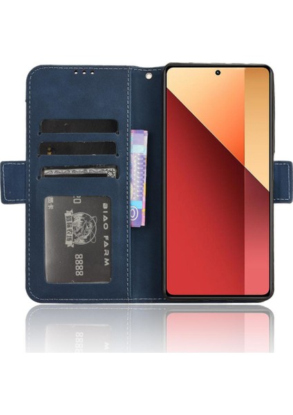 Xiaomi Redmi Için Not 13 Pro 4g Deri Cüzdan Kapak Ayarlanabilir Kart (Yurt Dışından)