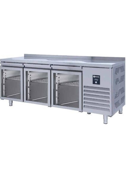 Tezgah Tip Snack Buzdolabı 3 Cam Kapılı