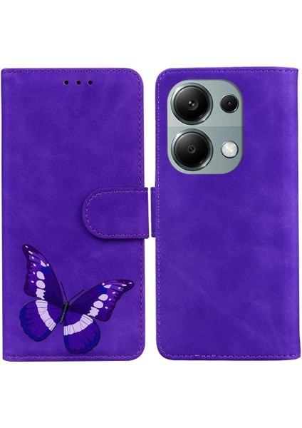 Xiaomi Poco M6 Pro 4g Için Kılıf Cüzdan Kart Yuvaları Flip Folio Kapak Renk (Yurt Dışından)