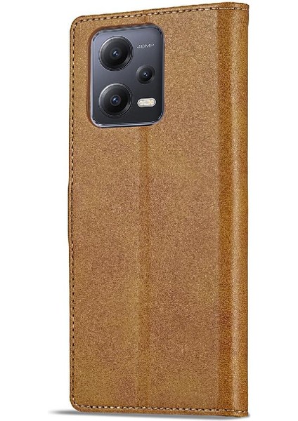 Xiaomi Redmi Not 12 Pro Artı Buzağı Doku Yatay Flip Case (Yurt Dışından)