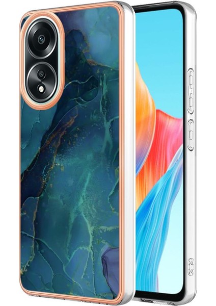 Oppo With 4g Tampon Tpu Silikon Darbeye Dayanıklı Mermer ile Uyumlu (Yurt Dışından)