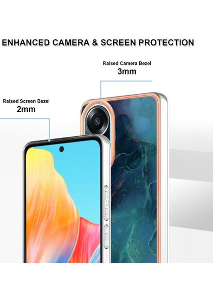 Oppo With 4g Tampon Tpu Silikon Darbeye Dayanıklı Mermer ile Uyumlu (Yurt Dışından) fırsatları