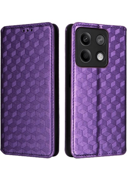 Xiaomi Redmi Not 13 Için Kılıf 5g Manyetik Kapatma 3D Desen Pu Deri (Yurt Dışından)