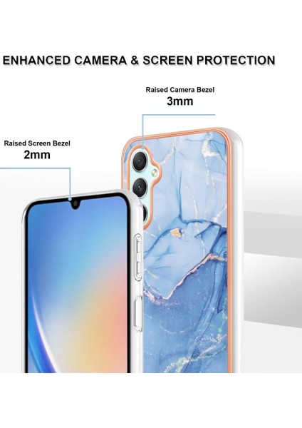 Samsung Galaxy A25 5g Darbeye Silikon Tampon Tpu Mermer ile Uyumlu (Yurt Dışından) fırsatları