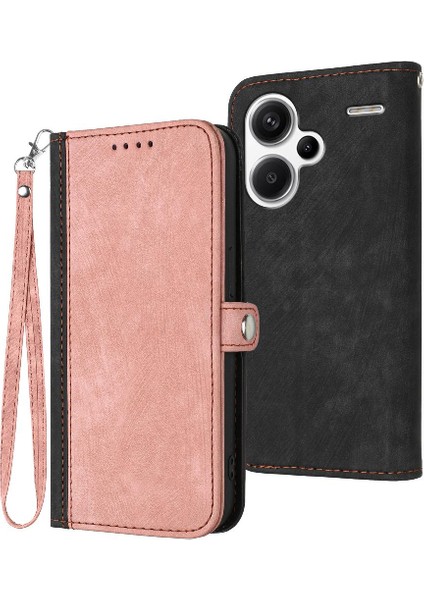 Xiaomi Redmi Not Için Kılıf 13 Pro Artı Kart Yuvası Standı ile Kickstand Pu (Yurt Dışından)
