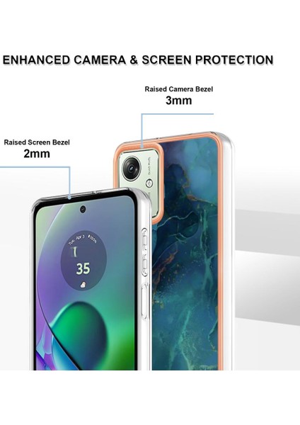 Motorola Moto G54 Darbeye Dayanıklı Mermer Silikon Tampon Tpu ile Uyumlu (Yurt Dışından) indirimleri