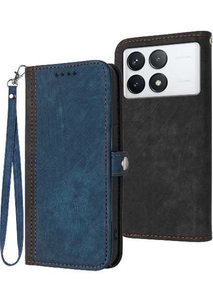 Xiaomi Poco X6 Pro Flip Folio Kitap Için Kickstand Koruyucu Cüzdan Pu (Yurt Dışından)