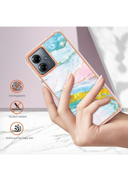 Motorola Moto G14 Ince Tpu Yumuşak Tampon Koruma Mermer Desen (Yurt Dışından) fırsatları