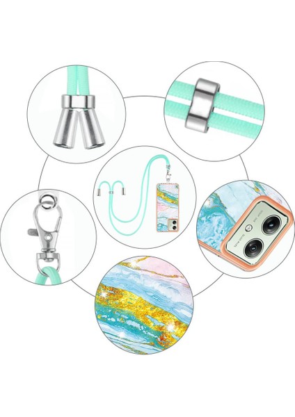 Motorola Moto G54 Tampon Anti-Scratch Yumuşak Crossbody Kordon Için Kılıf (Yurt Dışından) indirimleri