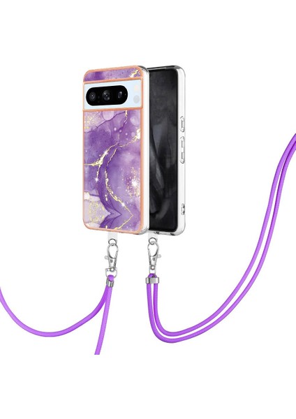 Google Piksel 8 Pro Crossbody Kordon Askısı Mermer Anti-Scratch Için Kılıf (Yurt Dışından) indirimleri