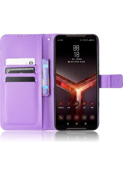Asus Rog Telefon 2 Kart Tutucu Kapak Için Kılıf Kickstand Manyetik Cüzdan (Yurt Dışından) indirimleri