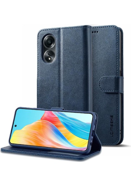 Tutucu Kart Yuvaları ile Oppo A78 4g Için Kılıf Cüzdan Buzağı Doku Flip Case (Yurt Dışından) modelleri