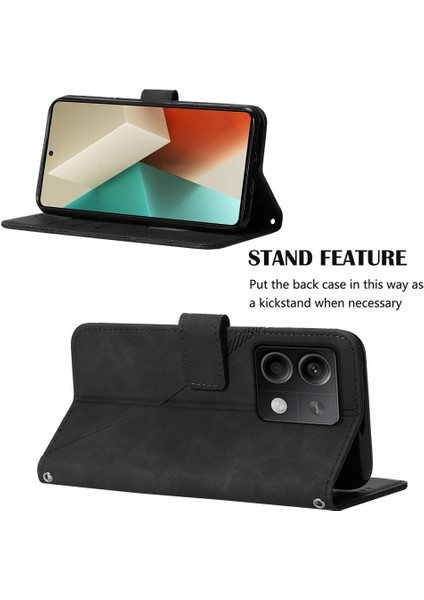 Xiaomi Redmi Not 13 Için Kılıf 5g Flip Folio Kitap Koruyucu Cüzdan Kapak (Yurt Dışından)