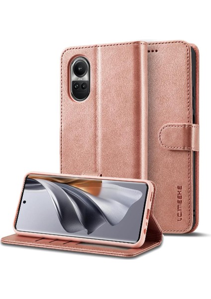 Oppo Oppo 10 Pro 5g Için Buzağı Doku Yatay Çevir Deri Kılıf (Yurt Dışından)