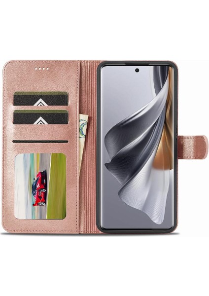 Oppo Oppo 10 Pro 5g Için Buzağı Doku Yatay Çevir Deri Kılıf (Yurt Dışından)