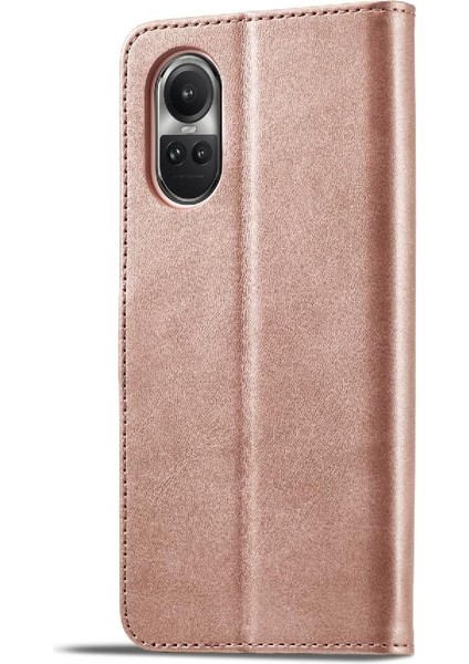 Oppo Oppo 10 Pro 5g Için Buzağı Doku Yatay Çevir Deri Kılıf (Yurt Dışından)