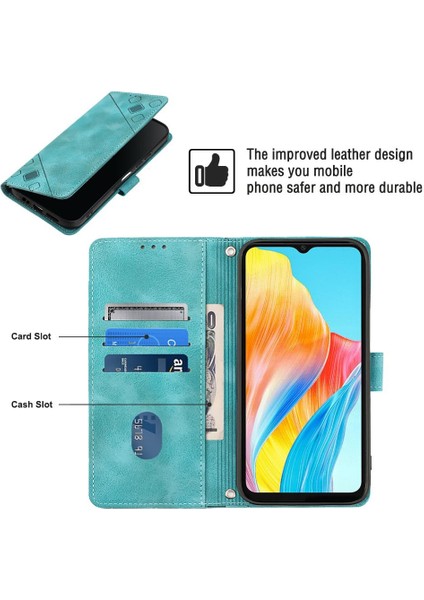 Oppo A38 4g Için Kılıf Manyetik Deri Cüzdan Kapak Çevirin Kart Tutucu (Yurt Dışından)