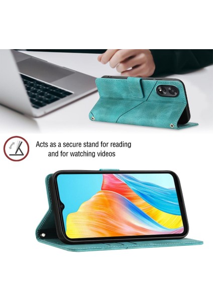 Oppo A38 4g Için Kılıf Manyetik Deri Cüzdan Kapak Çevirin Kart Tutucu (Yurt Dışından)