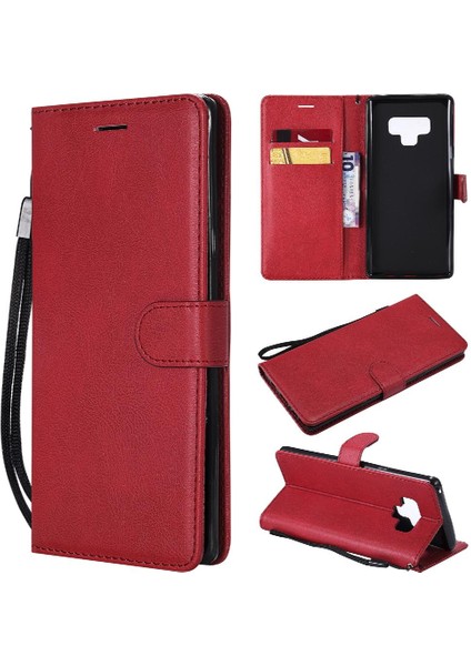 Samsung Galaxy Not 9 Için Flip Case Yüksek Kaliteli Deri Iş Cüzdan (Yurt Dışından)