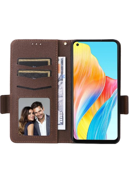 Oppo A78 4g Kart Yuvaları Için Kılıf Tutucu Pu Deri Cüzdan Yan Toka (Yurt Dışından) fırsatları