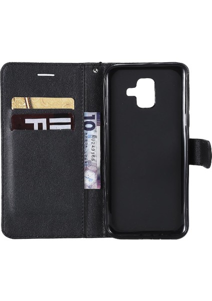 Samsung Galaxy A6 Için Flip Case 2018 Yüksek Kaliteli Deri Iş Cüzdan (Yurt Dışından)