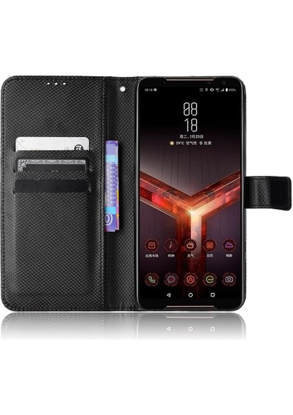 Asus Rog Telefon 2 Kart Tutucu Kapak Için Kılıf Kickstand Manyetik Cüzdan (Yurt Dışından) fırsatları